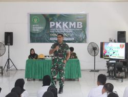 Dandim 1404/Pinrang Berikan Materi Wawasan Kebangsaan dan Kesadaran Bela Negara Kepada Mahasiswa Baru Institut Cokroaminoto Pinrang
