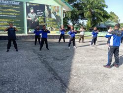 Kodim 0116/Nagan Raya dan Jajar Melaksanakan Latihan beladiri Taktis Secara Rutin