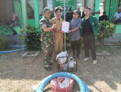 Babinsa Kodim Jeneponto Dampingi Kelompok Tani Penerima Bantuan Mesin Pompa Air Dari Kementrian Pertanian