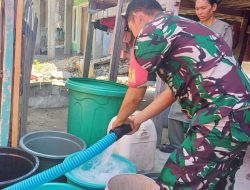 Lagi, Babinsa Kodim 1425 Jeneponto Salurkan 15.000 Liter Air Bersih Untuk Warga Desa arungkeke