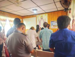 Gelar Ibadah Minggu, Rutan Palu Jamin Hak Beribadah Warga Binaan Terpenuhi