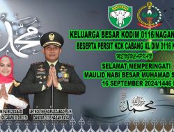 Peringati Maulid Nabi Muhammad Saw Dandim 0116/Nagan Raya Ajak Prajurit Teladani Sifat Nabi Muhammad Saw