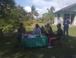 Wujudkan Lingkungan Bersih, Dandramil1805-03/Samate Kerja Bakti Bersama Warga