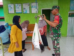 Wujudkan Balita Sehat, Babinsa Koramil 05/Sinjai Selatan Kodim 1424/Sinjai Laksanakan Pendampingan Posyandu