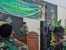 Tingkatkan Keimanan Kepada Allah SWT,Kodim 0907/Trk Gelar Peringatan Maulid Nabi Muhammad SAW