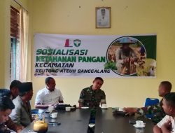 Dandim 0116/Nagan Raya Laksanakan Sosialisasi Ketahanan Pangan kepada Masyarakat
