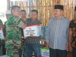 Jelang HUT TNI ke 79 Kodim 0116/Nagan Raya Jalin Silaturahmi Bakti Sosial Pembagian Sembako dan Makan Gratis