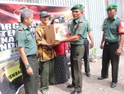 Secara Door To Door, Kodim 1425 Jeneponto Gelar Bakti Sosial Pemberian Bingkisan Sembako Kepada Purnawirawan TNI Sambut HUT Ke 79 TNI