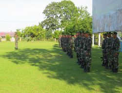 Dandim 0116/Nagan Raya Pimpin Upacara bendera Mingguan