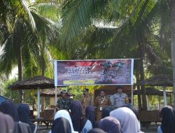 Sambut HUT TNI ke 79, Kodim 1404/Pinrang Gelar Kerja Bakti Bersihkan Pesisir Pantai Wisata Salopi