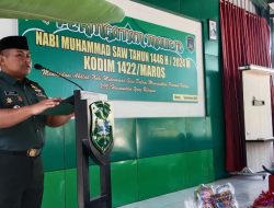 Kodim 1422/Maros Peringati Maulid Nabi Muhammad SAW 1446 H/2024 M