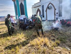 Peringati HUT TNI Ke-79, Kodim 1412/Kolaka Bersama Masyarakat Melaksanakan Aksi Bersih Sampah Lingkungan