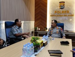 Karutan Didampingi Pejabat Struktural, Kunjungi Polres Kepulauan Selayar