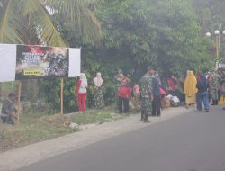 Jelang HUT TNI Ke 79, Bersama Elemen Masyarakat, Koramil 07/Tanete Riattang Bersihkan Lingkungan