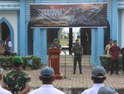 Dengan Penuh Kemeriahan Kodim 0116/Nagan Raya Laksanakan Lomba PBB Sambut HUT TNI Ke-79 tahun 2024