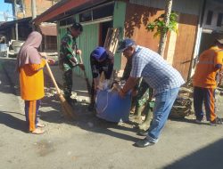 Dandim di wakili Paster Kodim 0116/Nagan Raya Pimpin Kegiatan Karya Bakti sambut HUT TNI ke 79