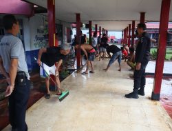 Kerja Bakti di Rutan Kelas IIB Pelaihari, Wujudkan Lingkungan Bersih dan Sehat