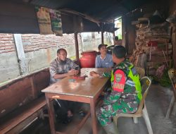 Jalin Hubungan baik, Babinsa Laksanakan Komsos Dengan Warga Binaan