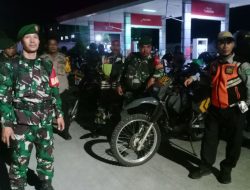 Babinsa Ramil 1422-01/Lau Bersama Instansi Terkait Gelar Patroli Gabungan Ciptakan Keamanan Jelang Pilkada Maros