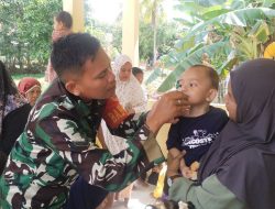 Wujudkan Balita Sehat Di Desa Paccing, Babinsa Awangpone Dampingi Pelayanan Posyandu
