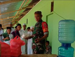 Bagikan Puluhan Nasi Kotak, Babinsa Koramil 20/Bontocani Mencari Pahala Di Jumat Berkah