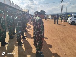 Sambut HUT TNI Ke 79, Kodim 1412/Kolaka Sinergi Bersama Warga Karya Bhakti Bersihkan Pasar Tradisional Bokeo Laduma