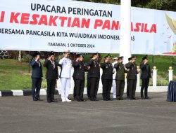 Hadiri Upacara Hari Kesaktian Pancasila,Ini Harapan Dandim 0907/Tarakan