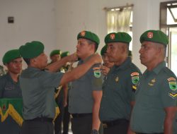Danrem 181/PVT Pimpin Acara Laporan Korps Dan Pelantikan Kenaikan Pangkat Periode 1 Oktober 2024