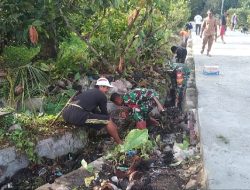 Sinergi Dengan Warga Wujudkan Lingkungan Sehat, Kodim 1412/Kolaka Karya Bhakti Menggelar Pembersihan Saluran Drainase