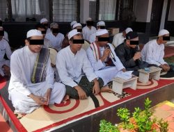 Tim Habsy WBP Rutan Pelaihari Hibur Pengunjung di Ruang Kunjungan