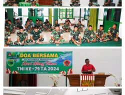 Korem 181/PVT Gelar Doa Bersama dalam Rangka Memperingati HUT Ke-79 TNI di Masjid Al-Mujahidin dan Gereja GKI Emaus Korem 181/PVT
