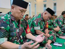 Personil Kodim 1422/Maros Gelar Doa Bersama Dalam Rangka HUT TNI Ke-79