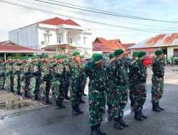 Dalam Rangka Menyambut HUT TNI Ke-79 Tahun, Personel Kodim 0308/Pariaman Ziarah di TMP Kusuma Bangsa Di Desa Rawang, Kota Pariaman