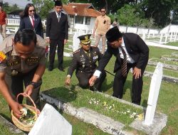 Kodim 0607/ Kota Sukabumi gelar Upacara Ziarah Nasional Peringatan HUT TNI Ke-79
