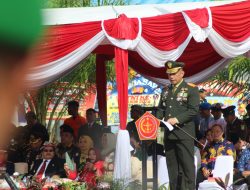 Danrem 092/Mrl Pimpin Upacara HUT TNI Ke-79 di Lanud Anb Tarakan