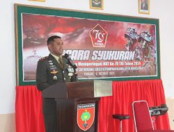 Peringati HUT TNI Ke-79, Kodim 1404/Pinrang Gelar Syukuran