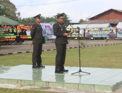 Dengan Penuh Khidmat Dandim 0116/Nagan Raya Pimpin Upacara HUT TNI ke 79