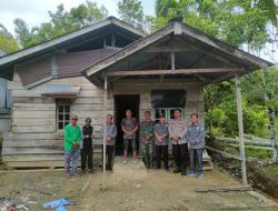 Wakili Danramil, Batuud Koramil 03/Teupah Selatan Bersama Baitul Mal Simeulue Cek Sasaran Fisik TMMD ke 122 Pembangunan RLTH Tambahan