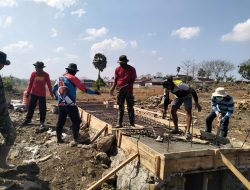 Pelaksanaan Kegiatan Pengecoran Plat Dekker Pertama Dalam TMMD Ke 122 TA. 2024 di Kab. Jeneponto