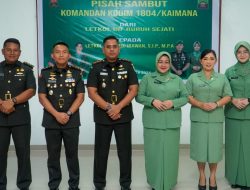 Ny. Yani Aswin Kartawijaya Saksi Serah Terima Ketua Persit KCK Cabang XL Kodim 1804/Kaimana