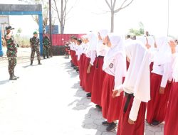 Satgas TMMD Berikan Materi PBB dan Wawasan Kebangsaan kepada Siswa-Siswi SDN 21 Bangkala Barat