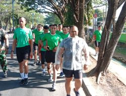 Jaga Kebugaran Dan Kesehatan Tubuh, Kodim 1422/Maros Laksanakan Olahraga