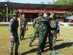 Kasrem 181/PVT Cek Langsung Latihan Menembak Prajurit, Pastikan Kemampuan Tempur Tetap Terjaga