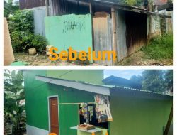 Karya Bakti TNI Semester I ,Kodim 0907/Trk Selesaikan Rehab Rumah Bapak Kaharudin