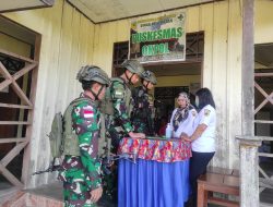 Satgas Yonif 512/QY Ikut serta dalam Pertemuan Lokakarya Mini Lintas Sektoral Puskesmas Okpol di Pegunungan Bintang