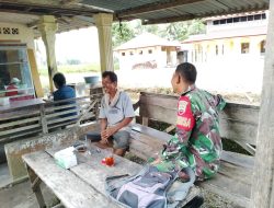Monitoring wilayah Babinsa Melaksanakan Komsos Dengan Warga Binaan