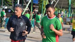 Personil Kodim 1405/Parepare Laksanakan Tes Kesegaran Jasmani (Garjas) Periodik II TA 2024