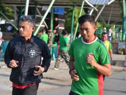 Personil Kodim 1405/Parepare Laksanakan Tes Kesegaran Jasmani (Garjas) Periodik II TA 2024