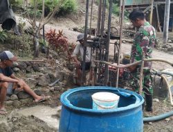 Satgas TMMD 122 Kodim 1407/Bone, Hadirkan Sumur Bor Untuk Kebutuhan Air Bersih