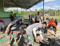 Satgas TMMD Ke 122 Kodim 1407/Bone Terus Pacu Pengerjaan Rehab Masjid
